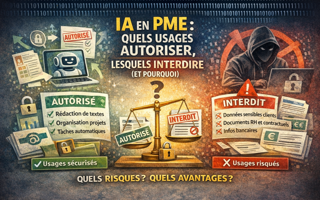 IA en PME : quels usages autoriser, lesquels interdire (et pourquoi)