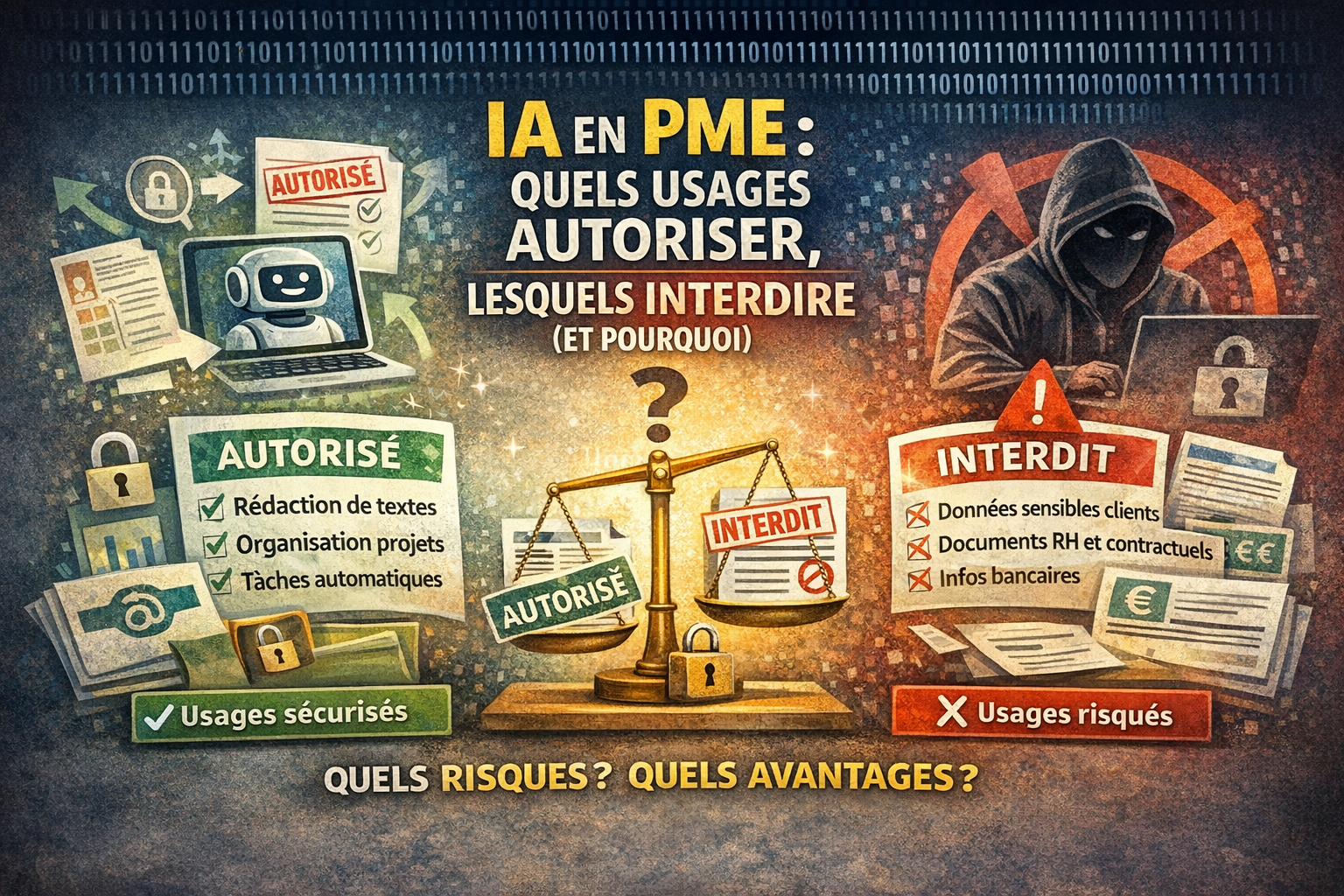 IA en PME : quels usages autoriser, lesquels interdire (et pourquoi)